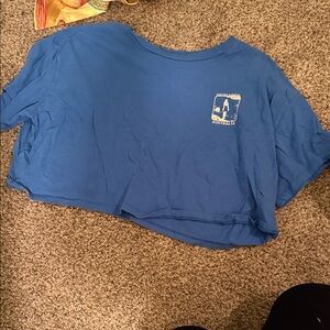 Divided Blue Cropped T-Shirt